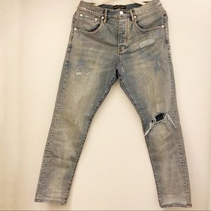 Purple Brand Light Wash Denim